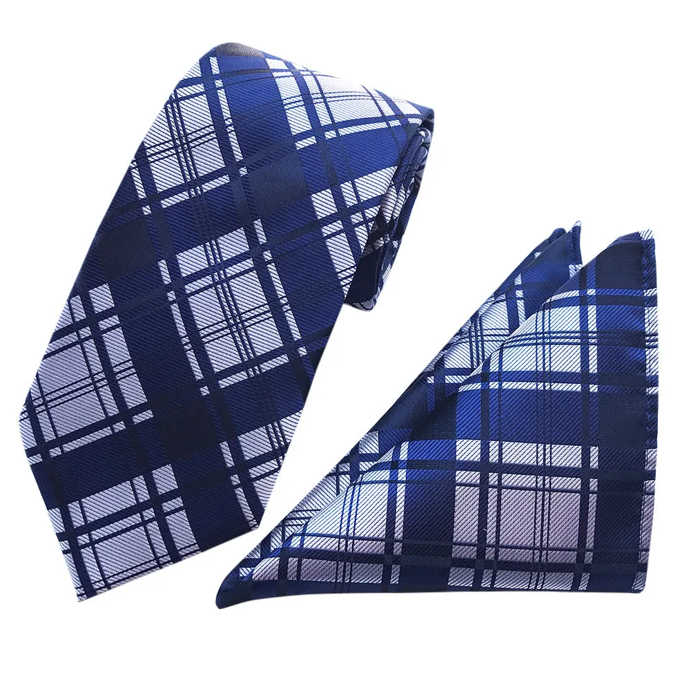 2-Piece Print Neckties and Pocket Square set