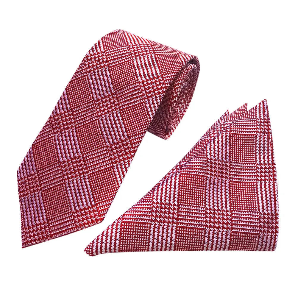 2-Piece Print Neckties and Pocket Square set