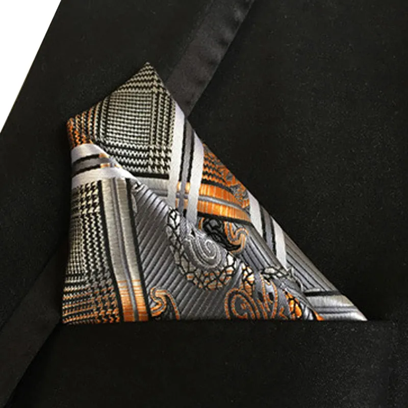 2-Piece Print Neckties and Pocket Square set