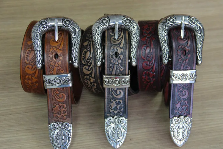 3 colours Rivet Leather vintage Punk Belt erkek kemer deri Cinturones Ceinture cinto masculino cinturon rocker riem cowboy