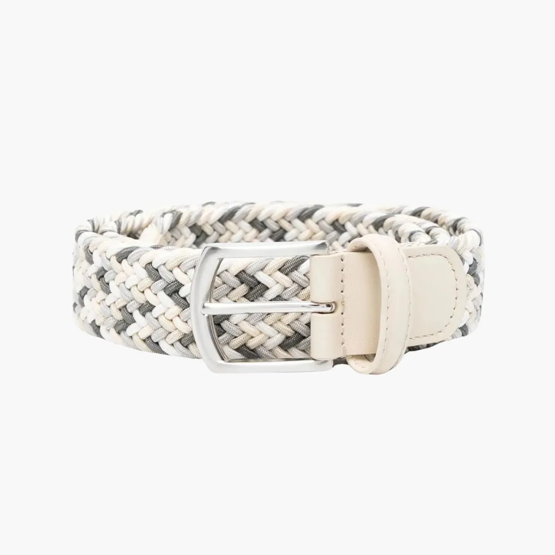 3.5cm Woven Elastic Belt (Beige Multi)