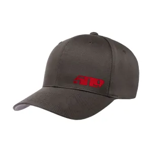 509  Curved Brim CVT Hat Stretchy FlexFit Casual Comfortable Fit Dark Grey