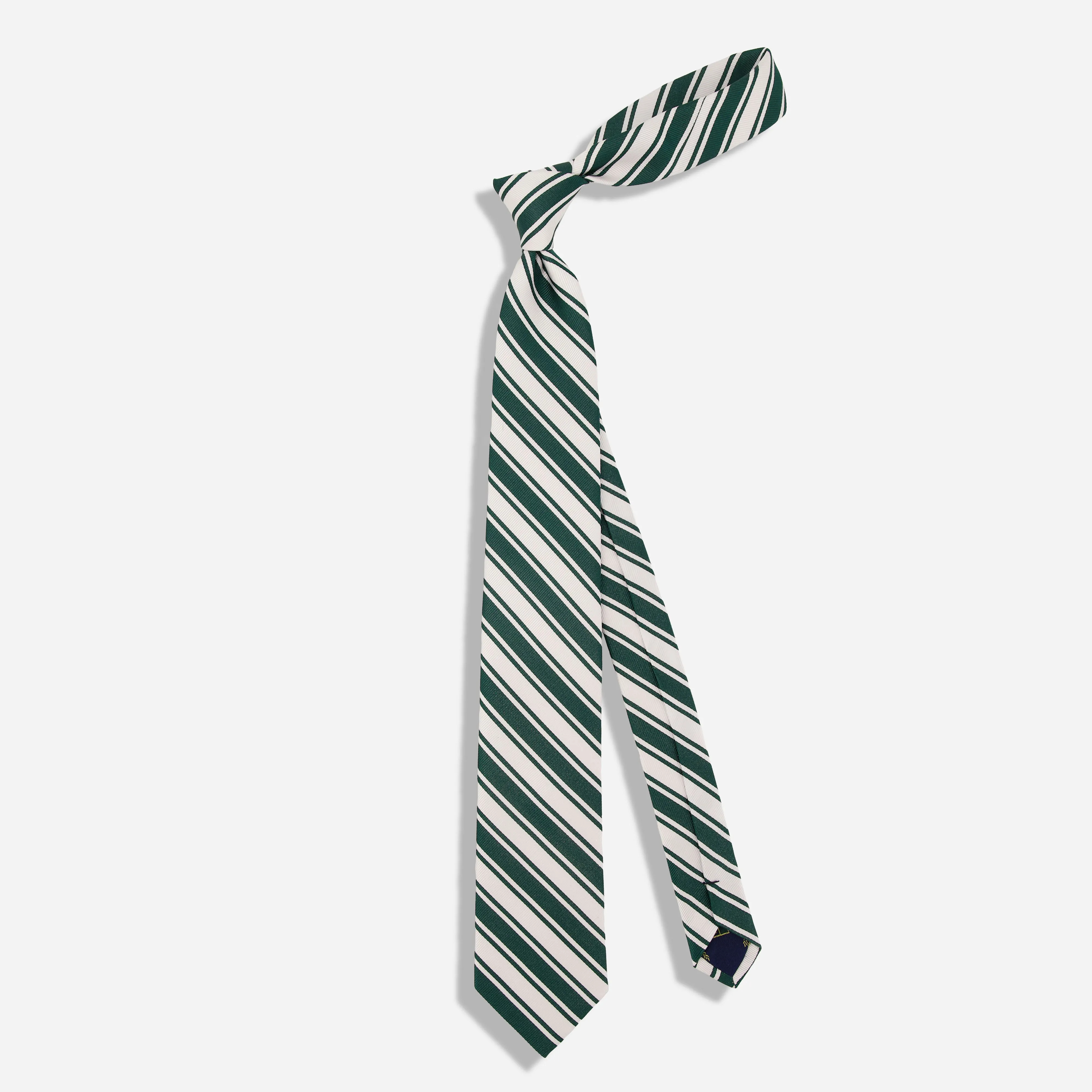 Alma Mater Heritage Izzo Repp Stripe Green Tie