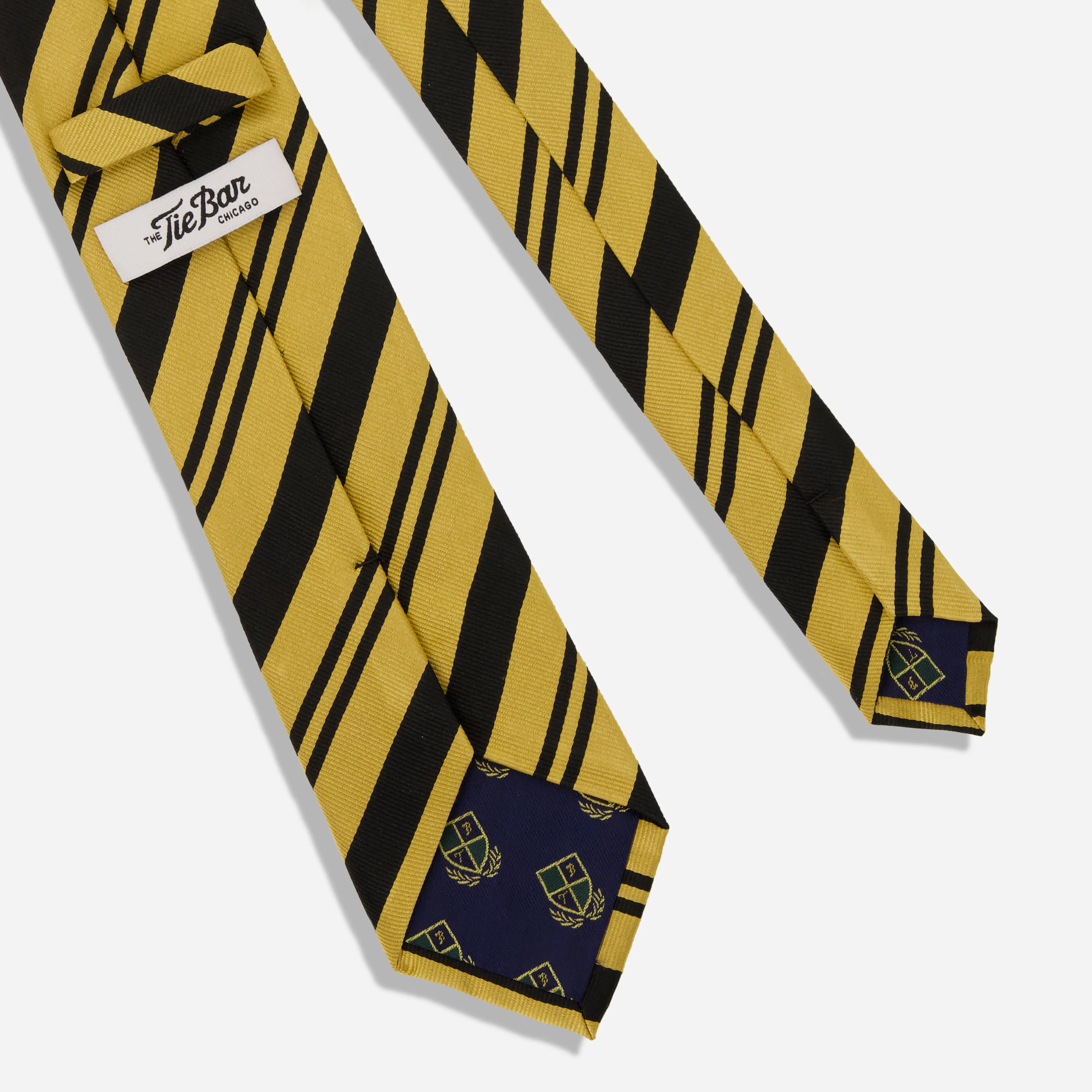 Alma Mater Heritage Pentacrest Repp Yellow Tie