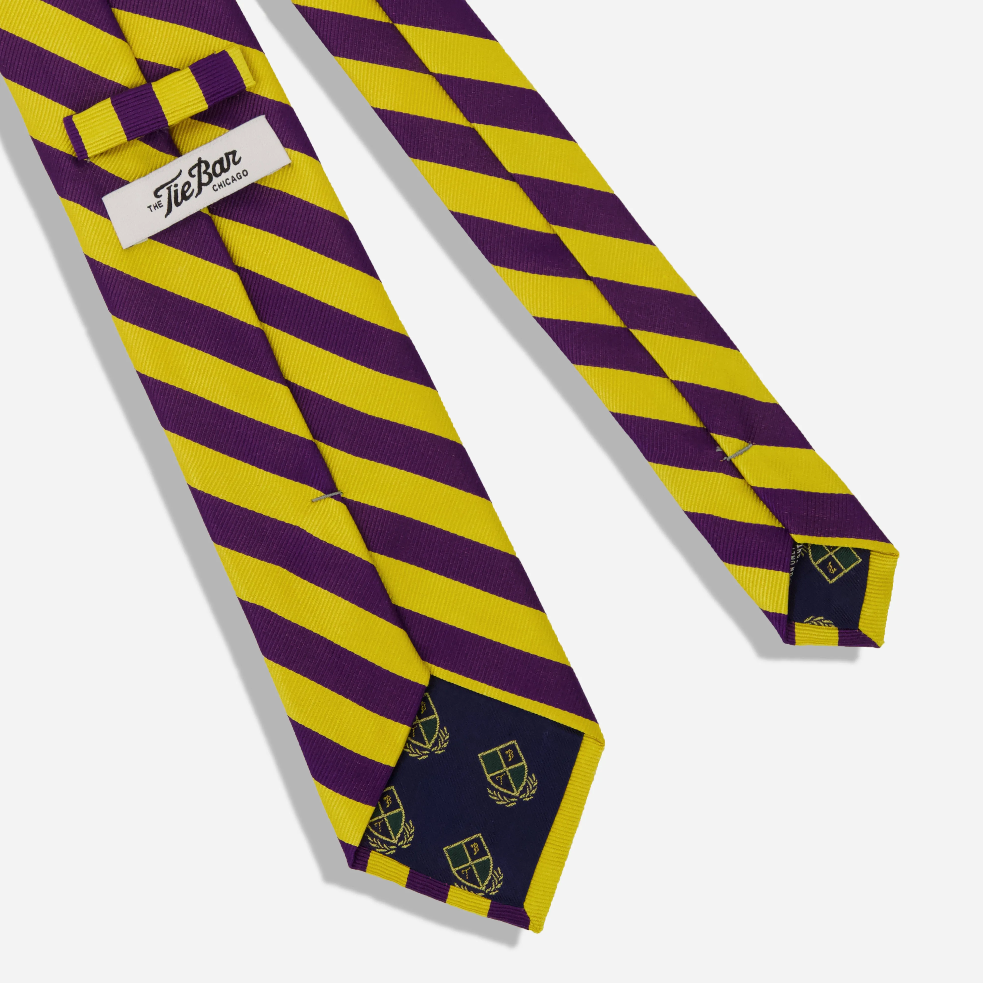 Alma Mater Heritage Pineville Repp Purple Tie