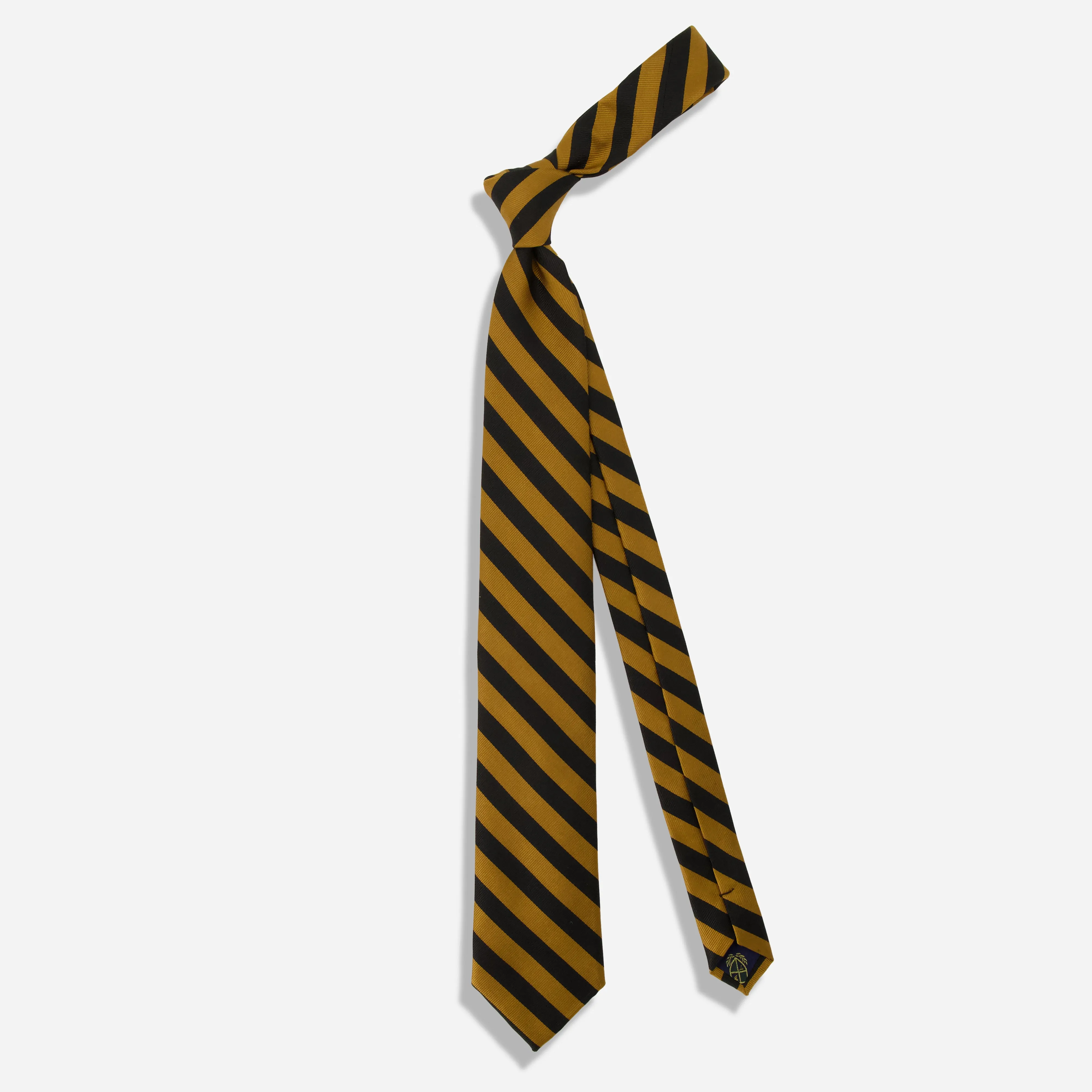 Alma Mater Heritage Rah Rah Repp Gold Tie