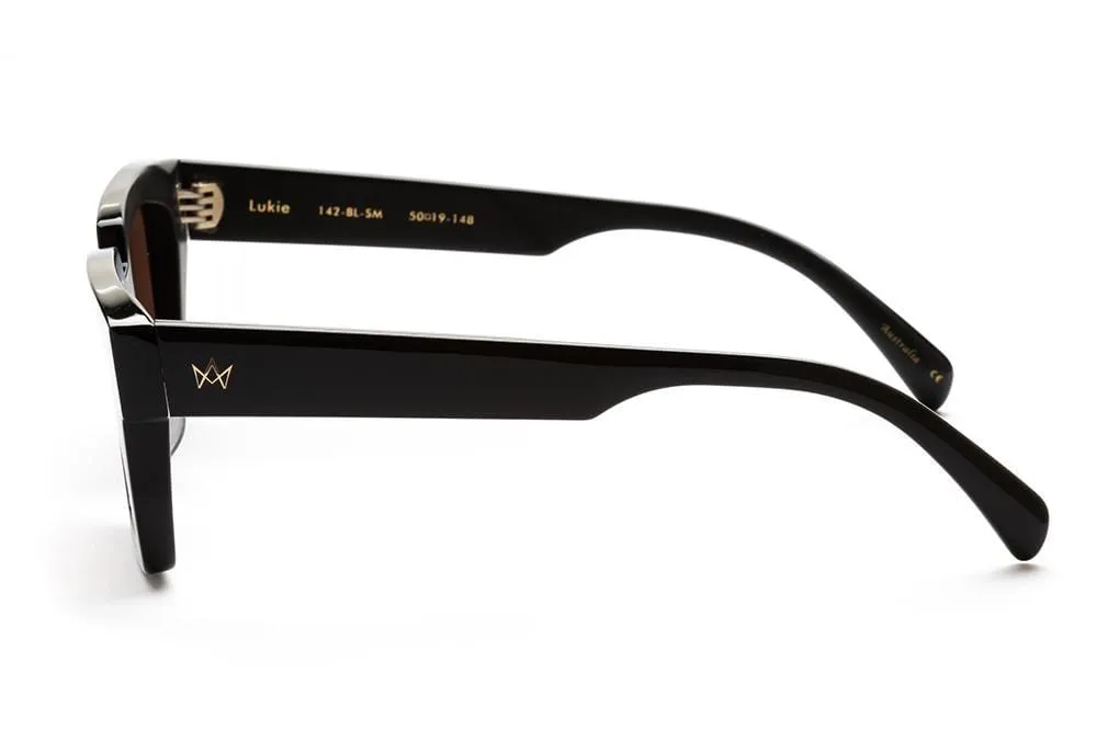 AM EYEWEAR LUKIE BLACK/SMOKE LENS