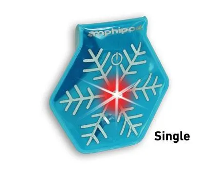 Amphipod Vizlet LED Snowflake Wearable Reflector (Single)