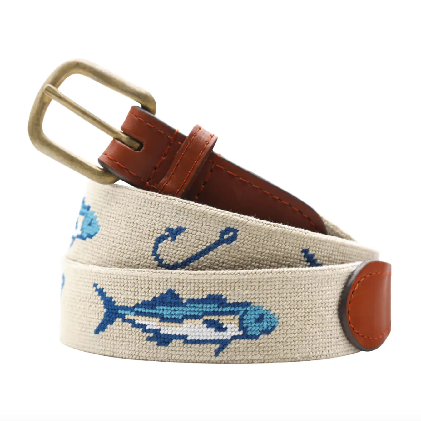 Azula Fish Needlepoint Belt