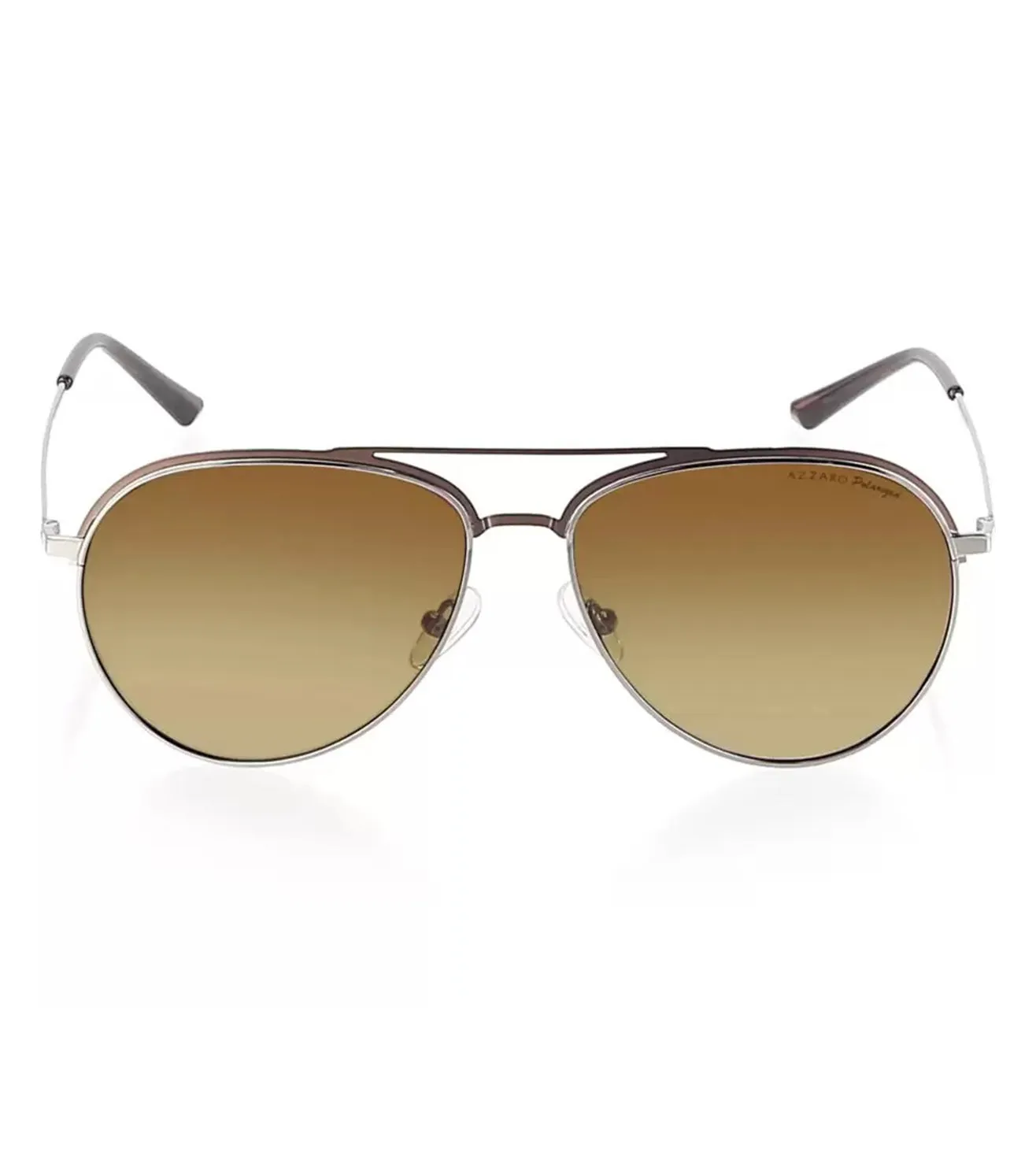 Azzaro Men's Brown Aviator  Sunglasses