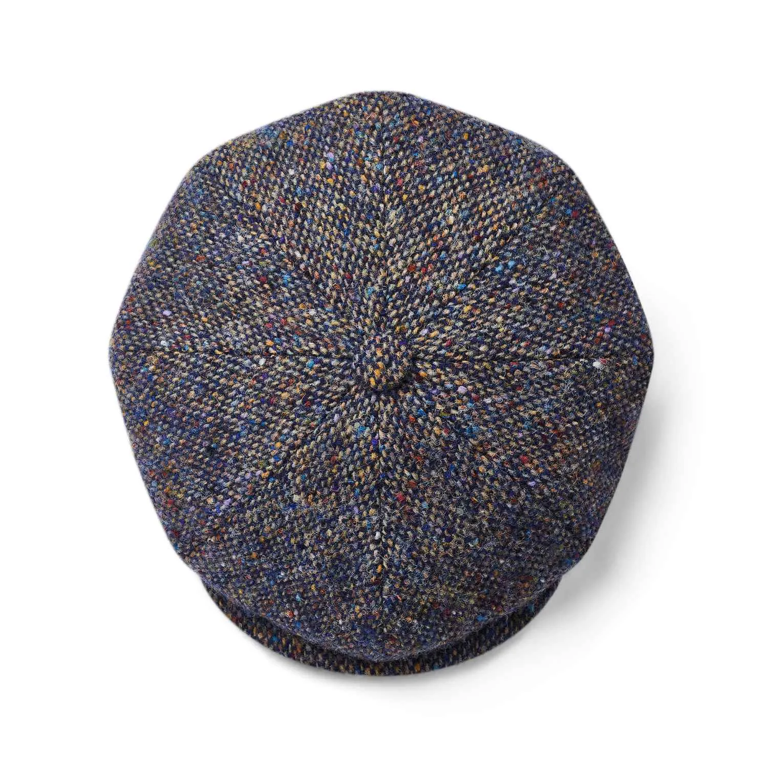 Baker Boy Hat by City Sport | Blue Speckled Donegal Tweed Cap