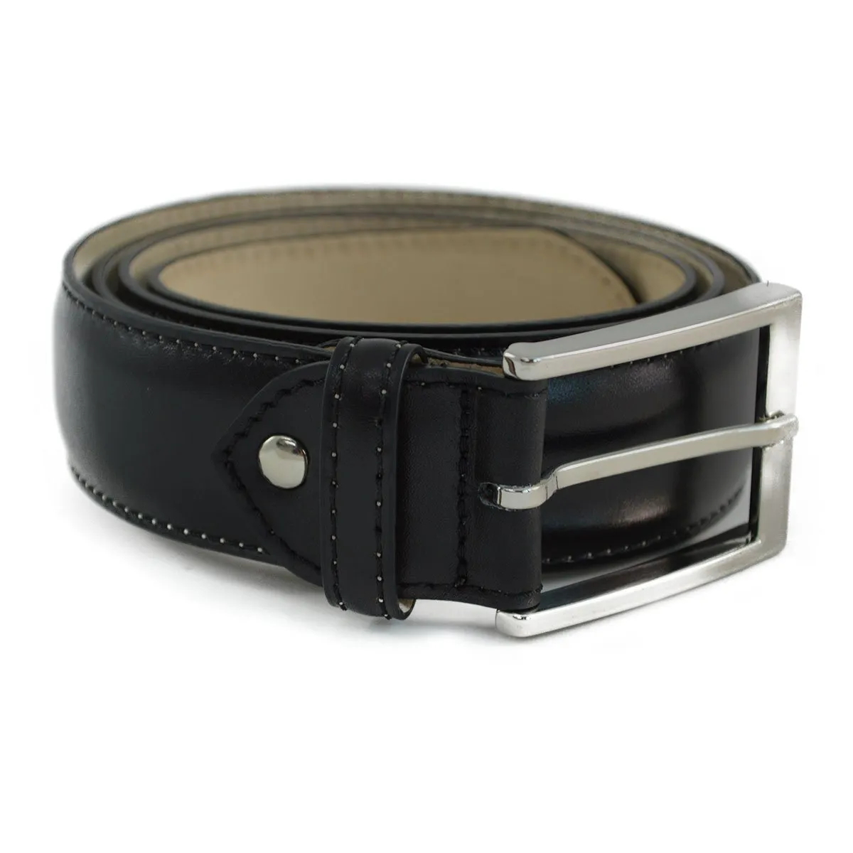 BERWICK 1707 Leather Belt - Black