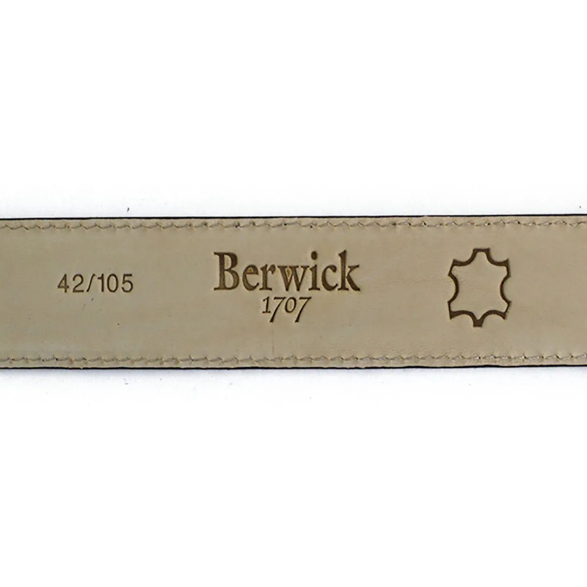 BERWICK 1707 Leather Belt - Black