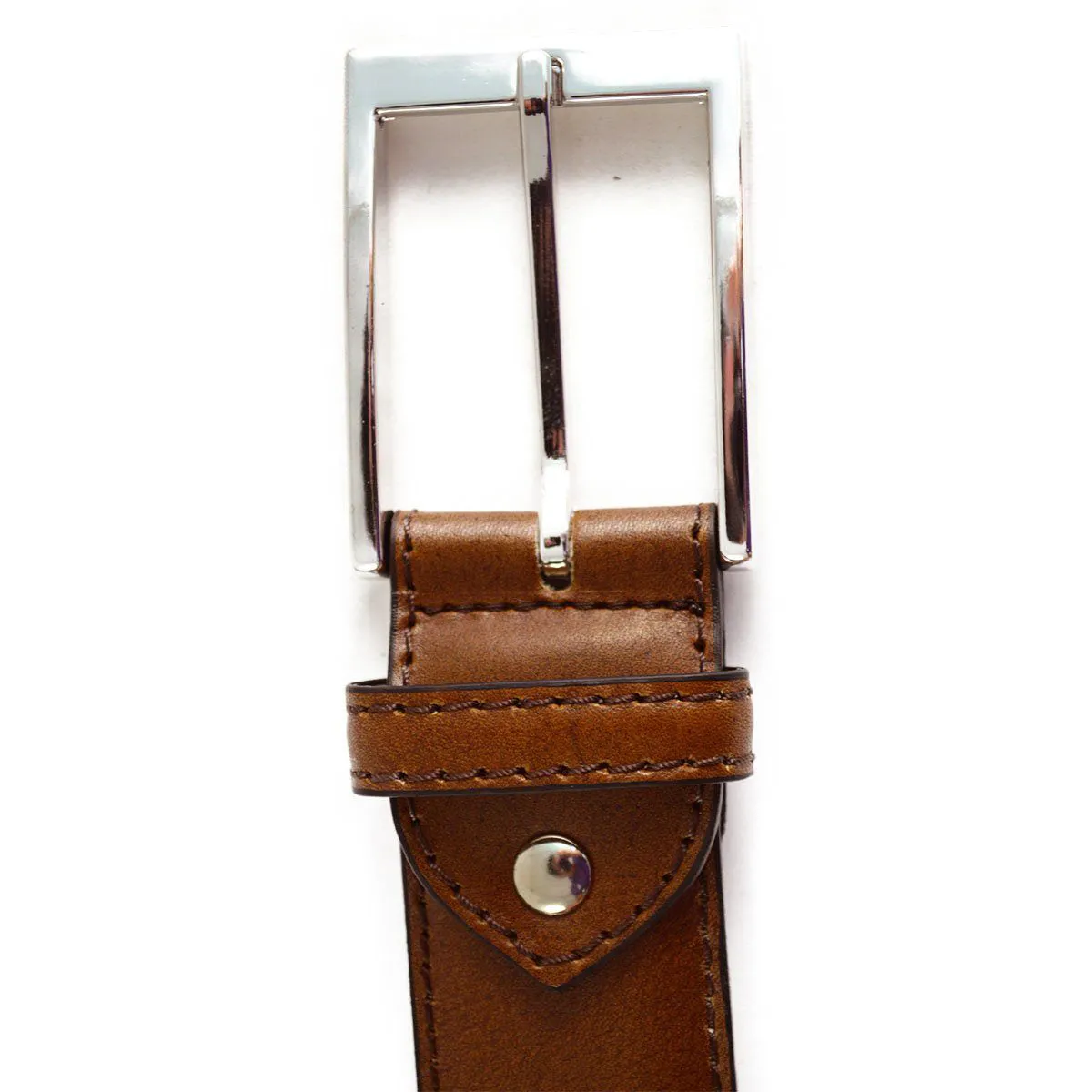 BERWICK 1707 Leather Belt - Tan