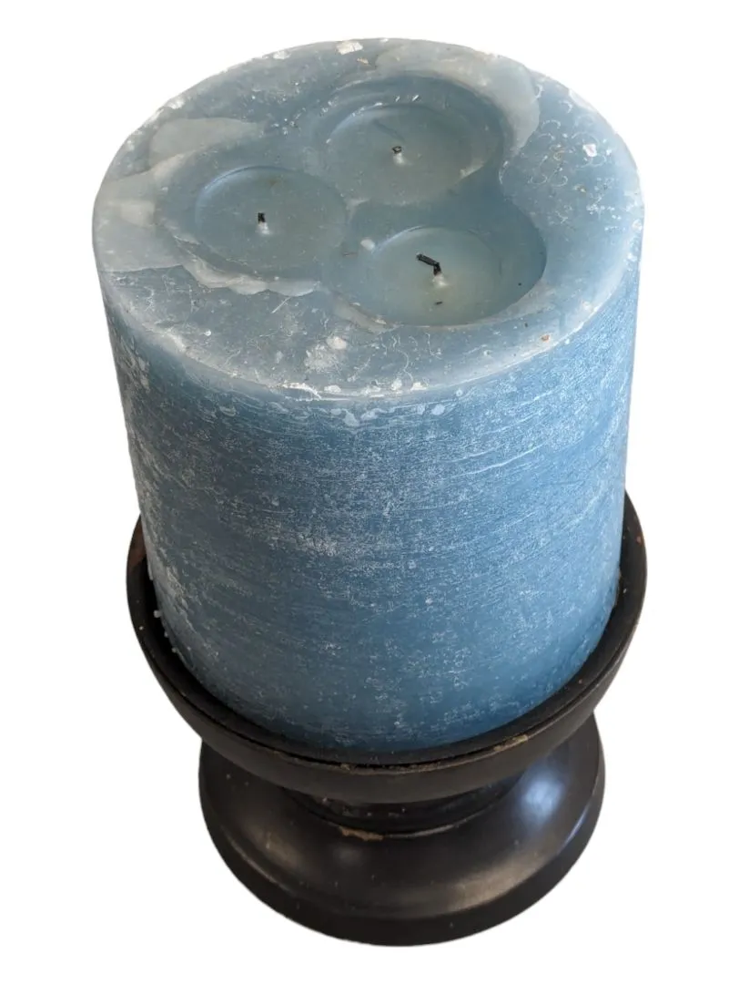 Blue Threshold Scented Pillar Candle