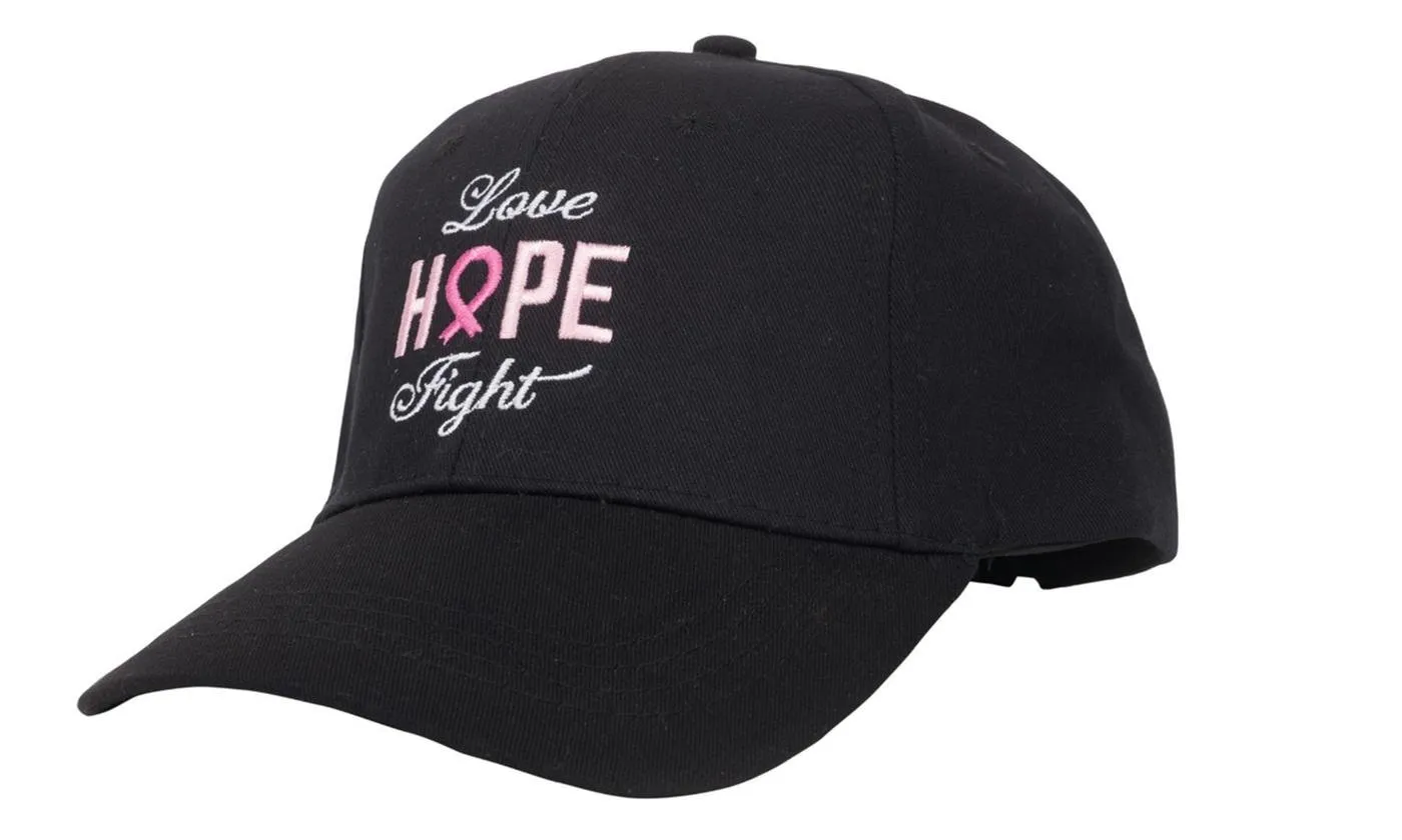 Breast Cancer Awareness Embroidered Baseball Caps