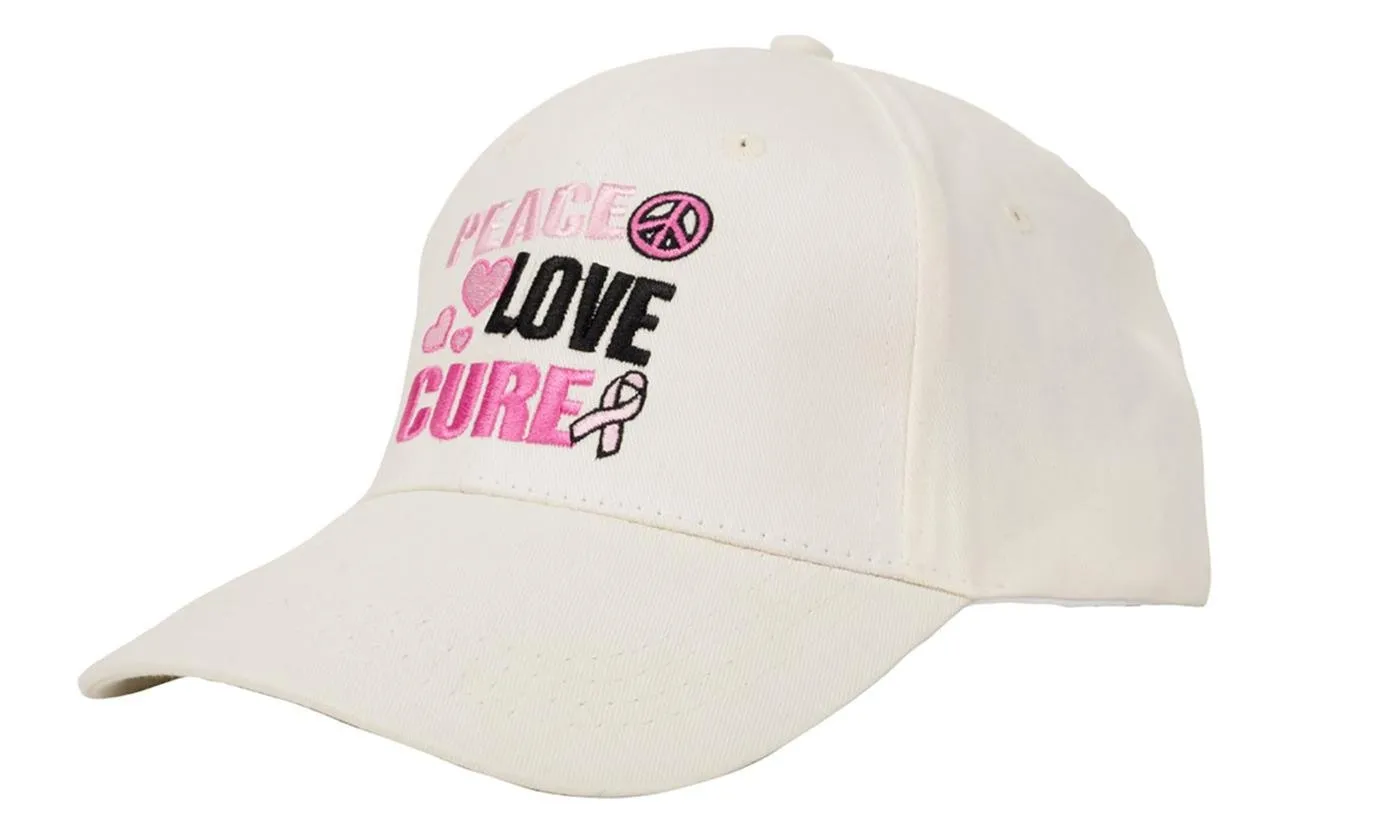 Breast Cancer Awareness Embroidered Baseball Caps