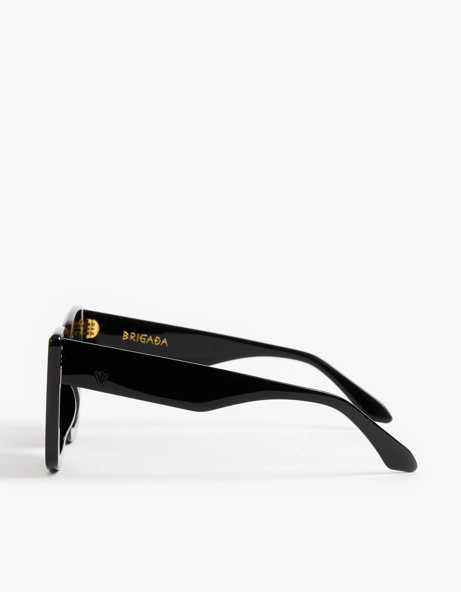 Brigada Sunglasses - Gloss Black/Black