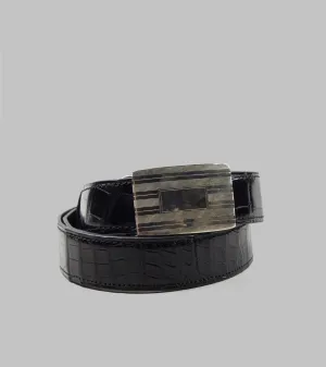 Bryceland's Alligator Belt Black