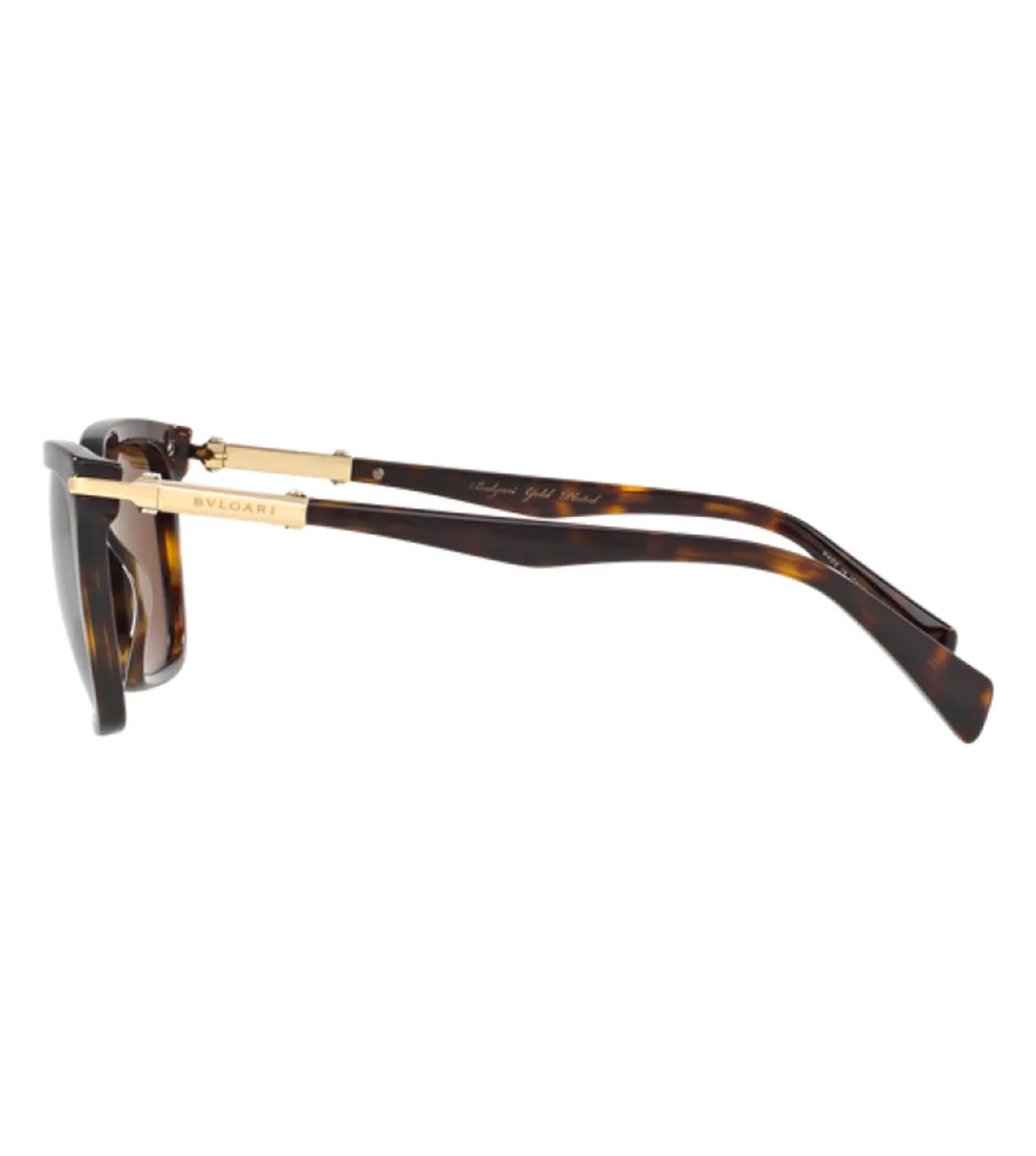 Bvlgari Men Havana Square Sunglasses