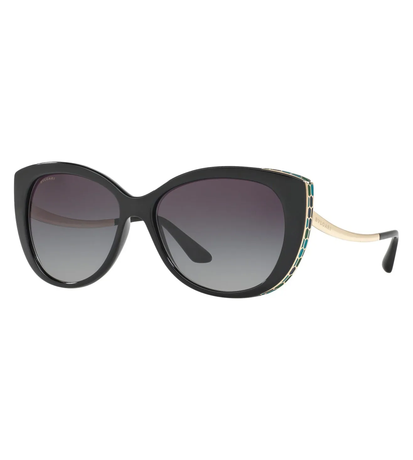 Bvlgari Women's Grey Gradient Cat-Eye Sunglasses