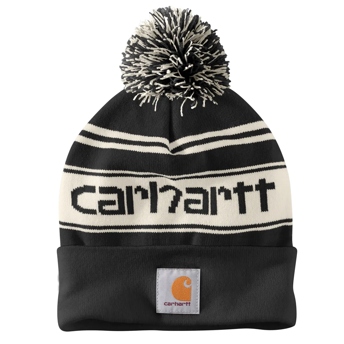 Carhartt KNIT POM-POM Cuffed Beanie - Red/White