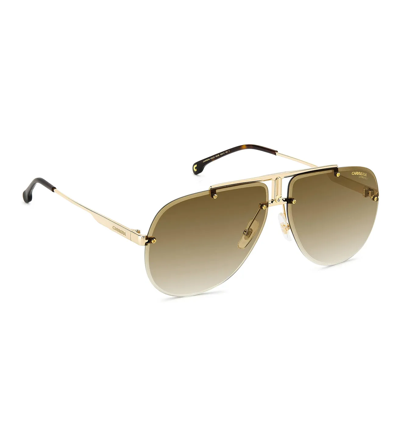 Carrera Unisex Brown Aviator Sunglasses