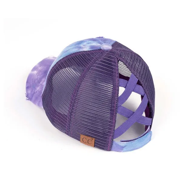 CC Tie Dye Mesh Pony Cap