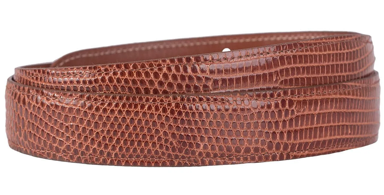 Chacon Lizard Tapered Belt Strap