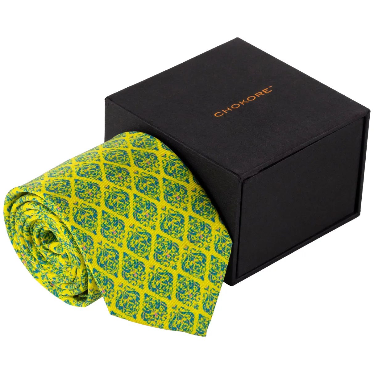 Chokore Green Silk Tie - Indian at Heart range