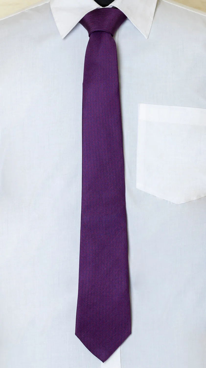 Chokore Purple Silk Tie - Solid line