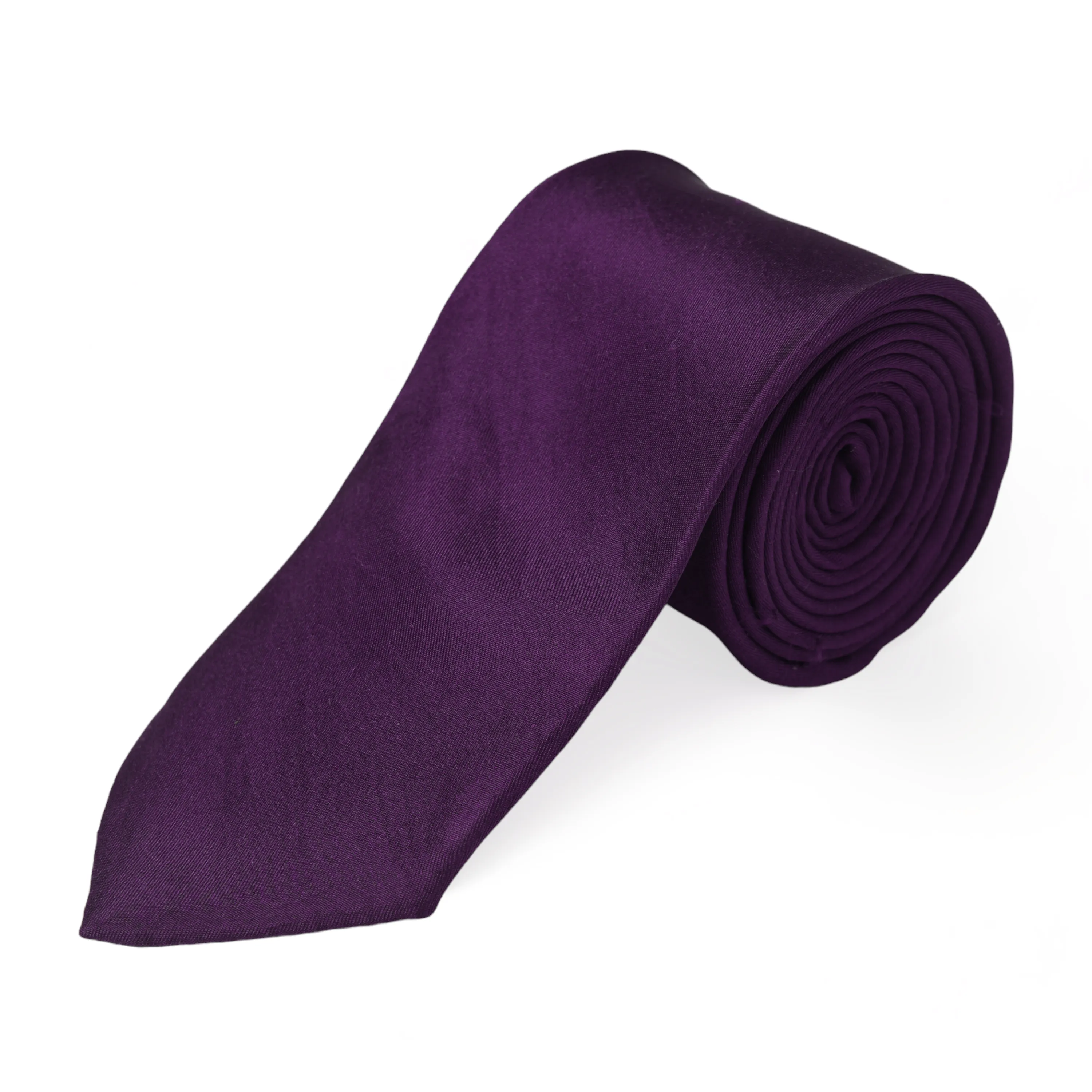 Chokore Purple Silk Tie - Solid line