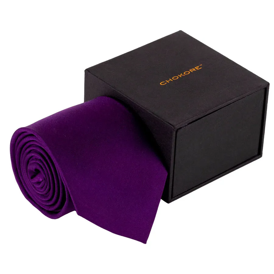 Chokore Purple Silk Tie - Solids range