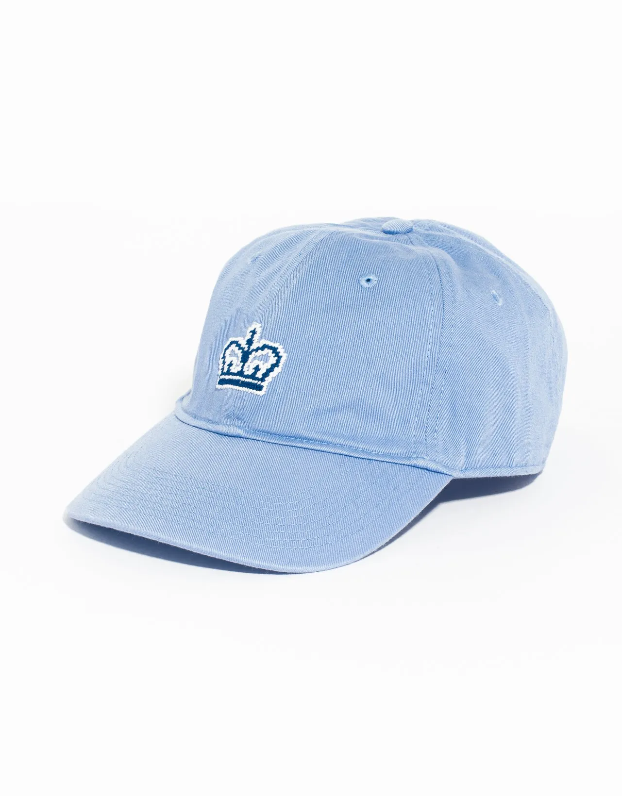 COLUMBIA NEEDLEPOINT HAT - LIGHT BLUE