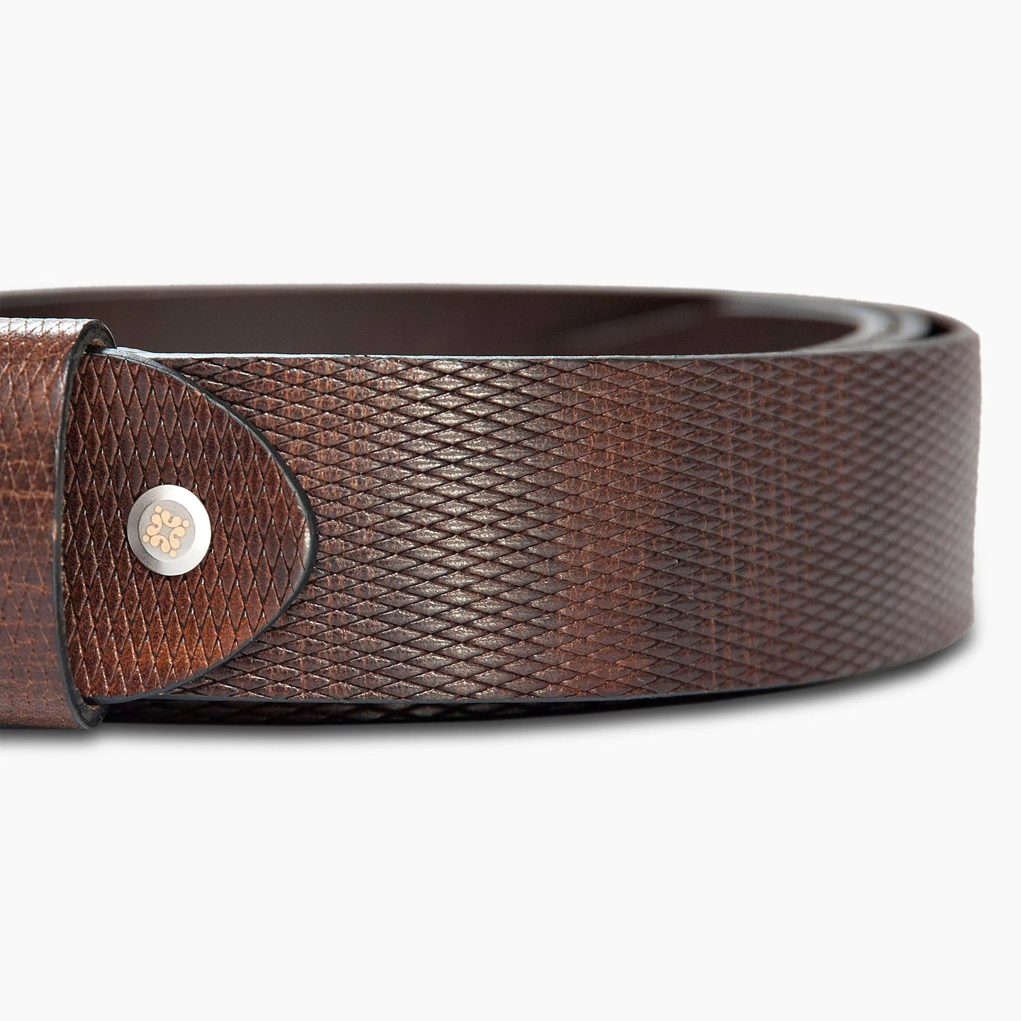 Conde Vintage Leather Belt (testa di moro)