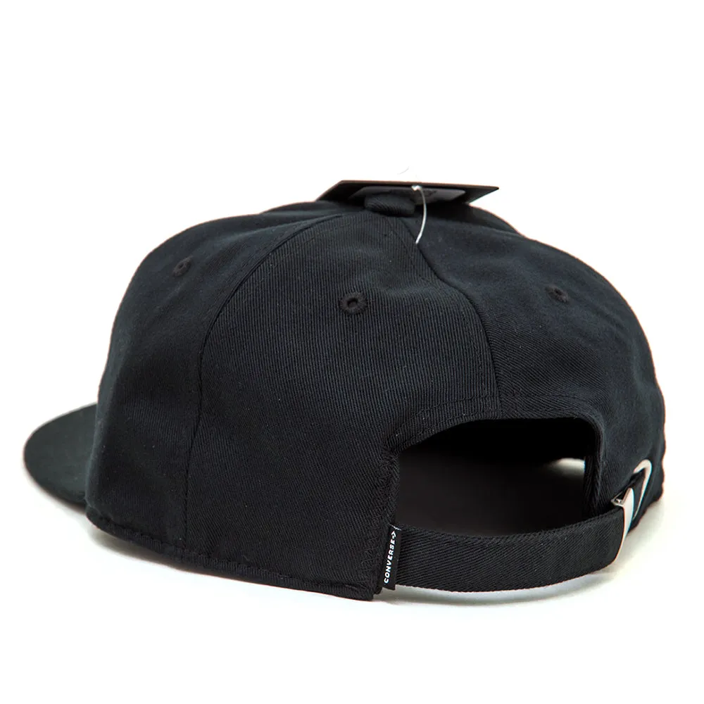 Cons 6-Panel Strapback Cap (Black)