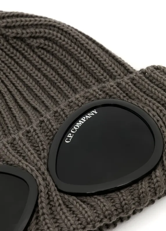 C.P. Company goggle-detail knit beanie