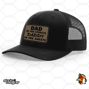 Dad In The Streets Leather Patch hat