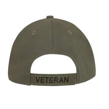 Deluxe Low Profile Military Branch Veteran Cap