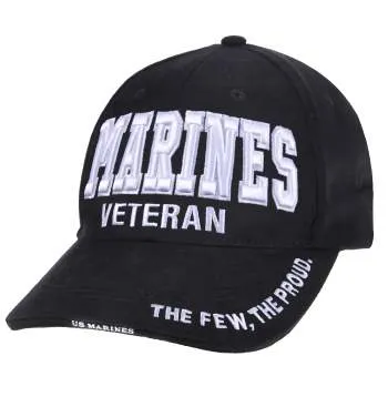 Deluxe Low Profile Military Branch Veteran Cap