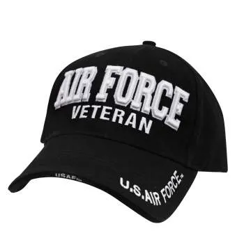 Deluxe Low Profile Military Branch Veteran Cap