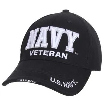 Deluxe Low Profile Military Branch Veteran Cap