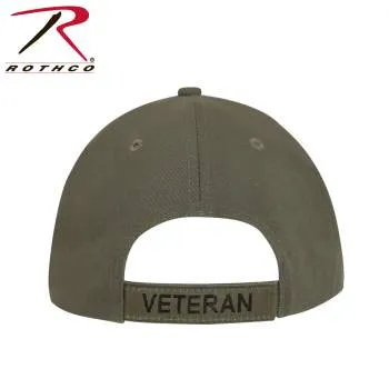 Deluxe Low Profile Military Branch Veteran Cap