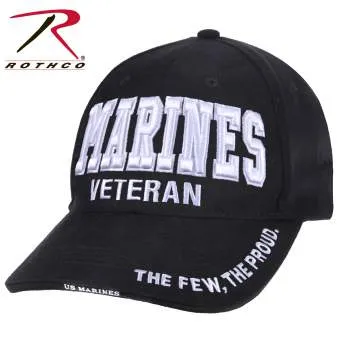 Deluxe Low Profile Military Branch Veteran Cap