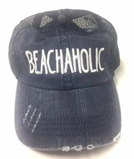 Explore More Collection - Beachaholic Embroidered Trucker Hat