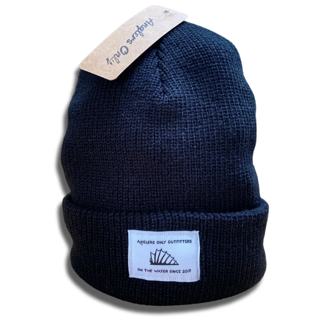 'Fin Up' Beanie - Black