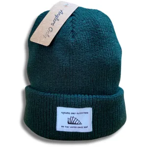 'Fin Up' Beanie - Forest Green