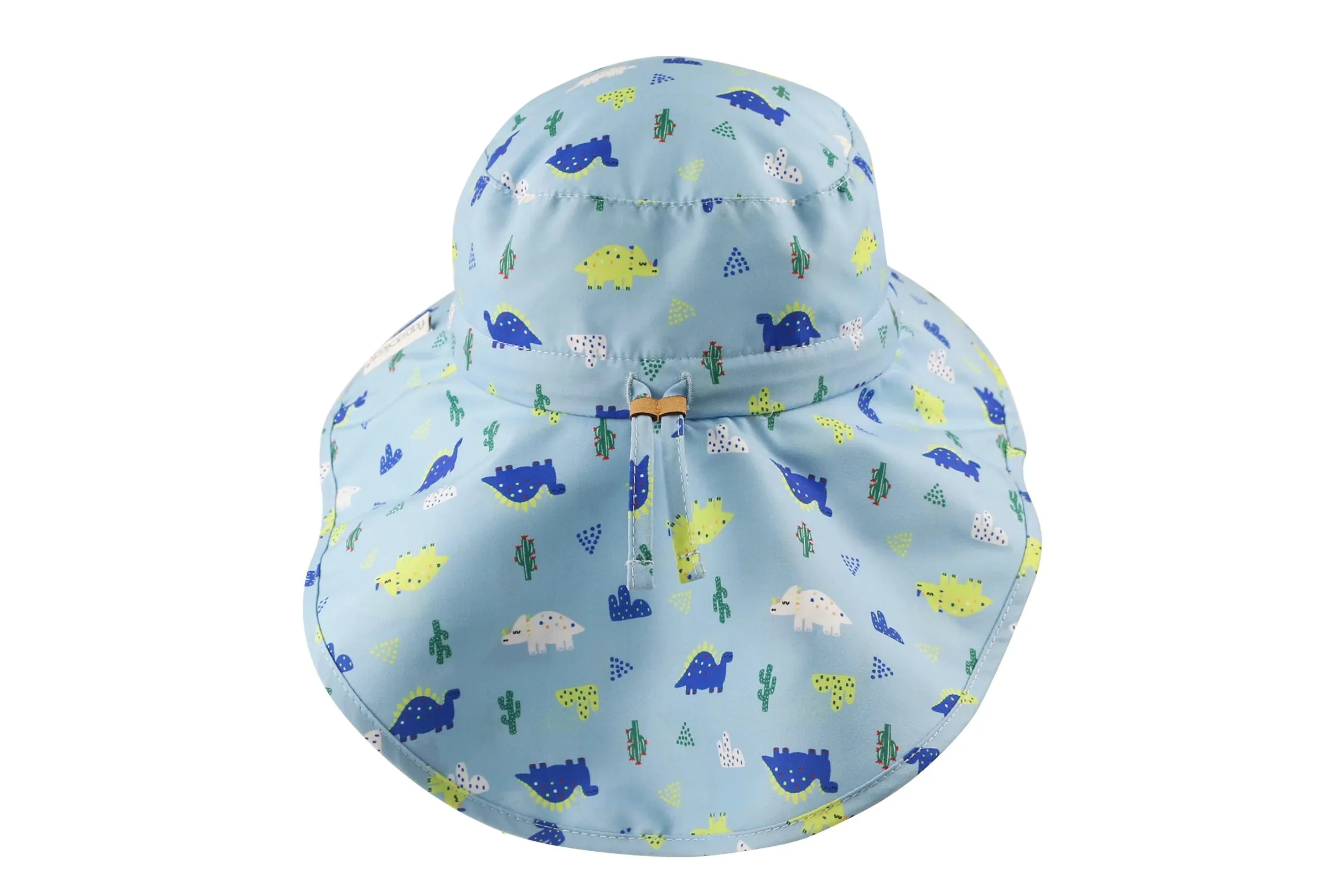 FlapJackKids Kids UPF50  Sun Hat with Neck Cape - Dinosaur