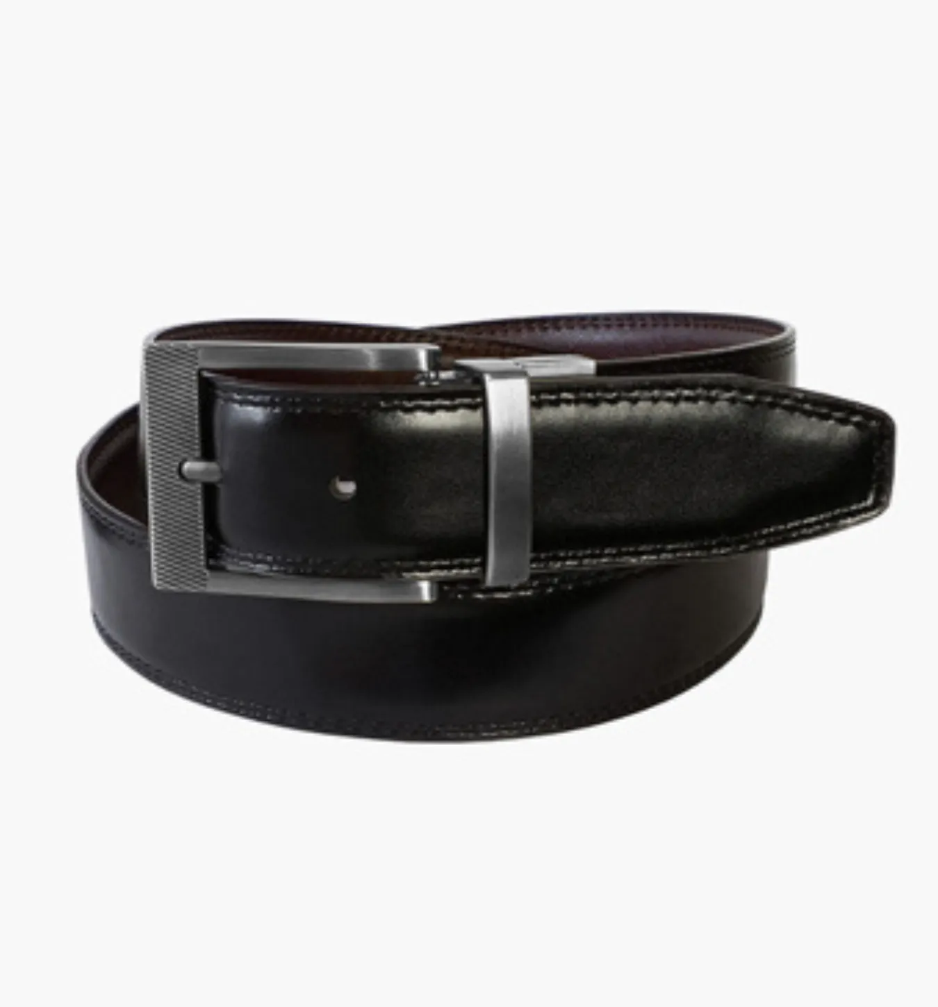 Florsheim Perrion Reversible Belt - Burgundy/Black