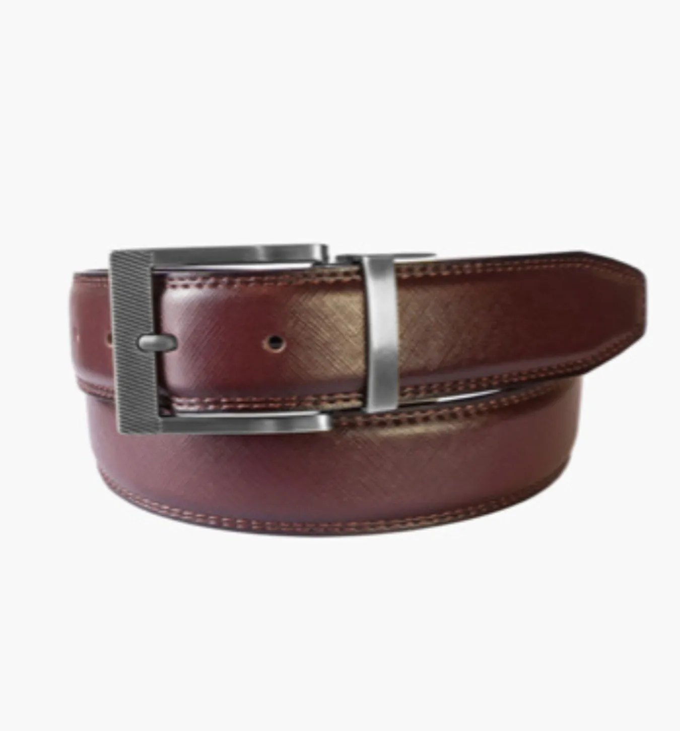 Florsheim Perrion Reversible Belt - Burgundy/Black